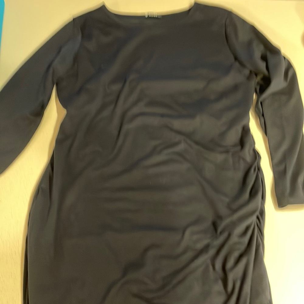 EUC BTFBM envy 3/4 sleeve front slit touched skirt dress